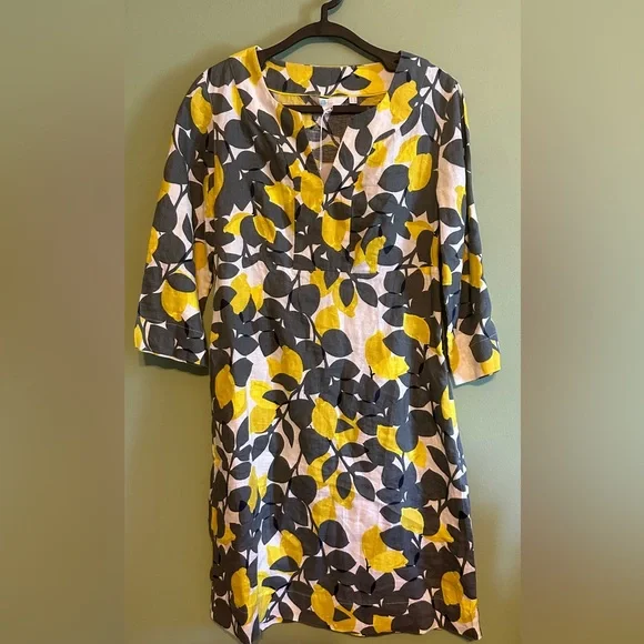Boden | Dresses | Nwt 4l Boden Linen Lemon Dress | Poshmark